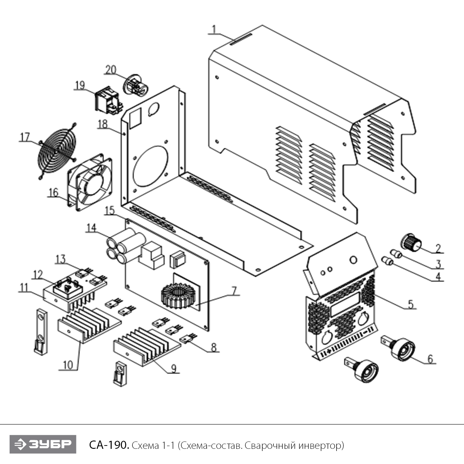 Сварочный инвертор, ММА СА-190