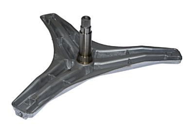 Крестовина барабана стиральной машины LG, лучи 24,5 см, вал 11,7 см, крепление под болт, код 4434ER1008B, замена 4434ER1008A, втулка из нержавейки